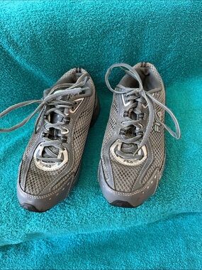Fila Women’s Black, Green and Gray Mesh Athletic Sneakers